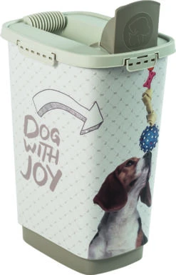 RothoMyPet Tierfutterbehälter + Schaufel Cody Design JOY HUND Weiß 7 RothoMyPet Tierfutterbehälter + Schaufel Cody Design JOY HUND Weiß -Ruffwear Verkaufsgeschäft 400191053520 20Cody20Pet20Food20Container202520l20Dog20With20Joy 220HD