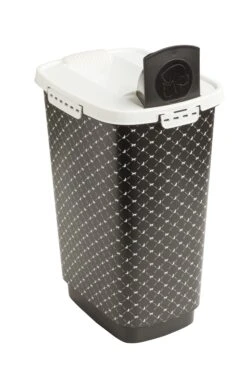 RothoMyPet Tierfutterbehälter + Schaufel Cody Design SCHWARZ/WEISS