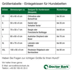 Doctor Bark Einlegekissen Zu Bett -Ruffwear Verkaufsgeschäft Einlegekissen hellgrau 400