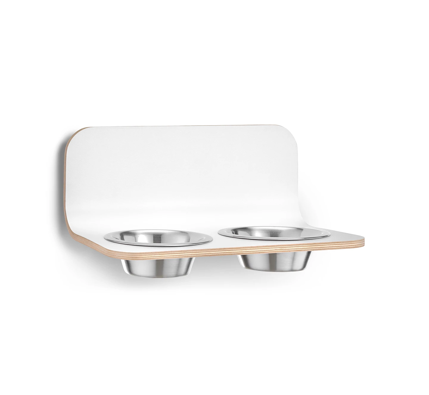 MiaCara Wand-Napf Arco Weiß 3 MiaCara Wand-Napf Arco Weiß