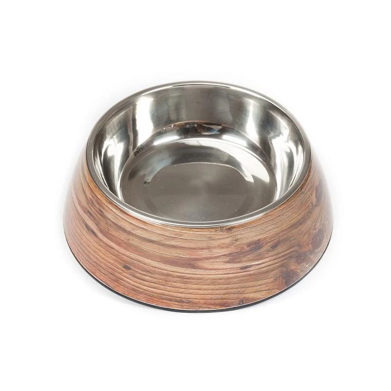 Petlando Futternapf Melaminnapf Teak 3 Petlando Futternapf Melaminnapf Teak