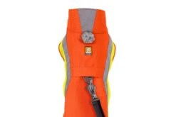 RuffWear Lumenglow™ Hi-Viz Jacket Blaze Orange -Ruffwear Verkaufsgeschäft Web20JPG 0577 Lumenglow Hi Viz Jacket Blaze Orange Beacon Leash