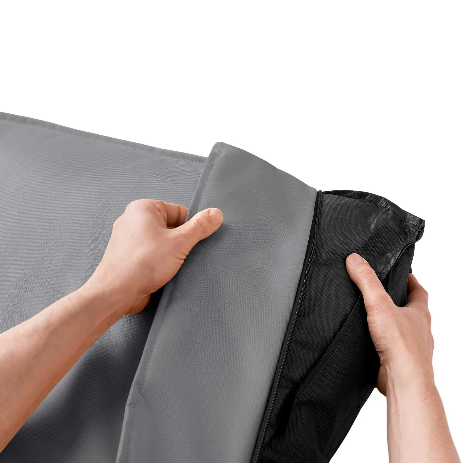 Hunter Kissen Ribe Grau 6 Hunter Kissen Ribe Grau – Bild 4